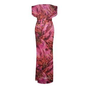 I Saw It First Womens/Ladies Patterned Maxi Dress / Pink/Red